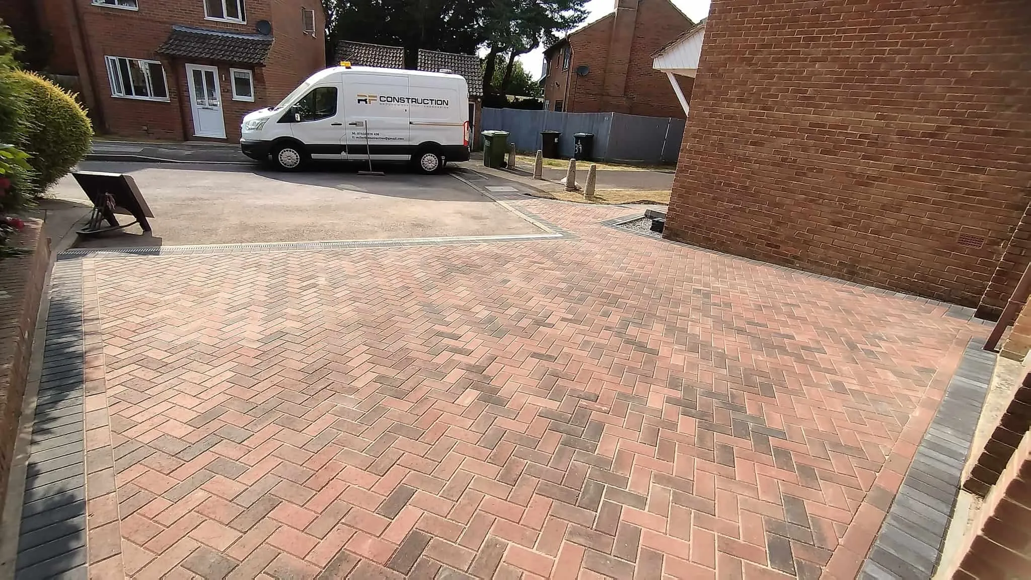 New driveway laid by RF Construction in East Sussex