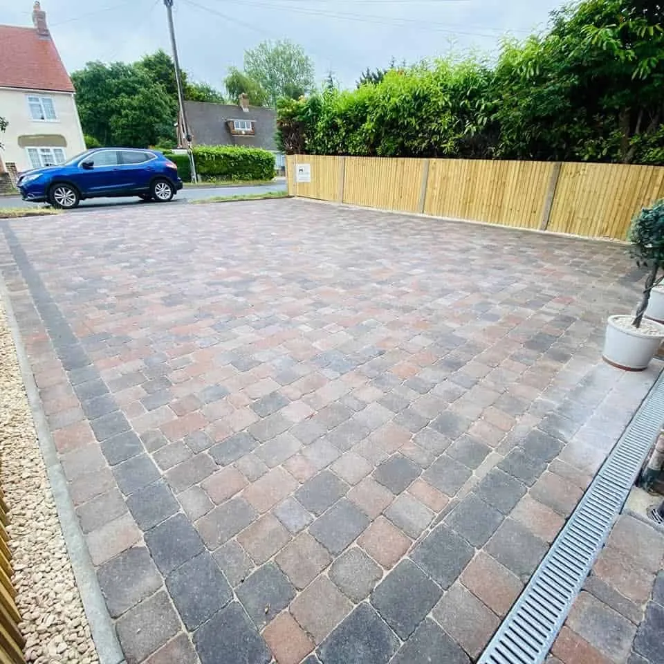 Block paved driveway