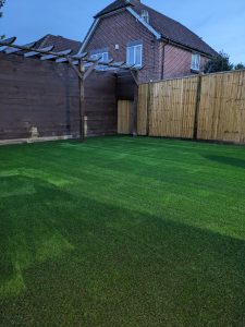 artificial grass lawn in hailsham