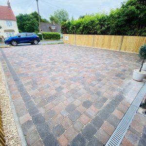 Block paving driveway